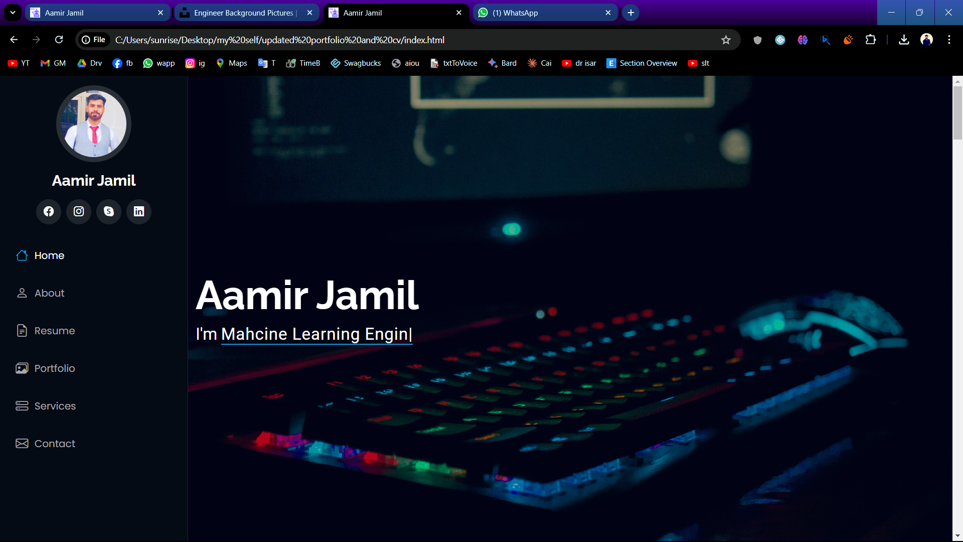 Personal Portfolio Website